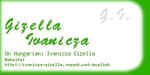 gizella ivanicza business card